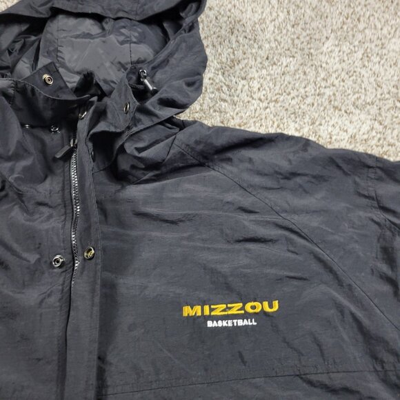 Mizzou Basketball Tigers Jacket Adult 2XL Full Zip Nike Retro Hooded READ - Picture 2 of 11